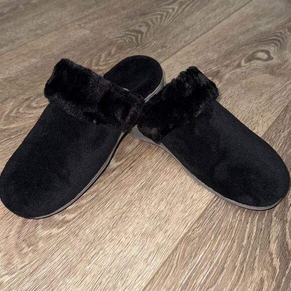 New in Box Black Vionic Adjustable Mule Slippers- Marielle Size 8M - Picture 1 of 7